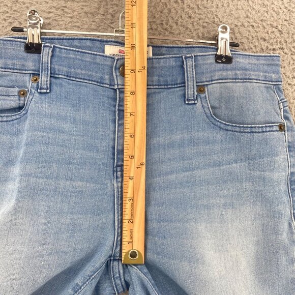 Vineyard Vines Jeans Womens 10 Blue Light Stone Wash Denim Skinny Stretch Casual - Picture 8 of 11